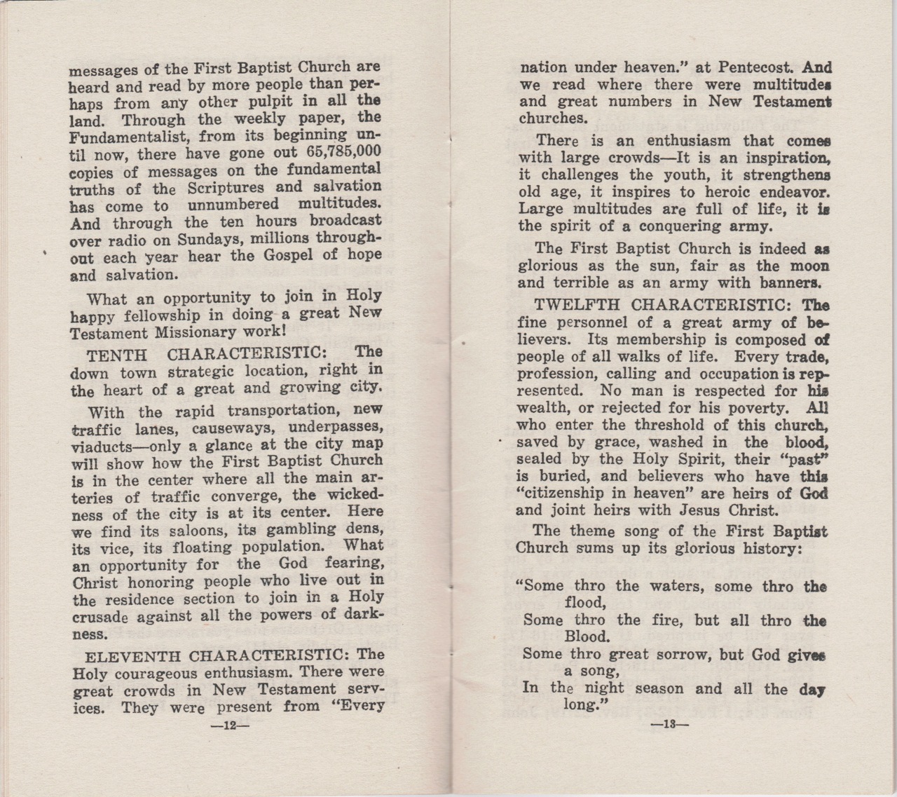 1934 Church Pamphlet – BaptistBasics.org