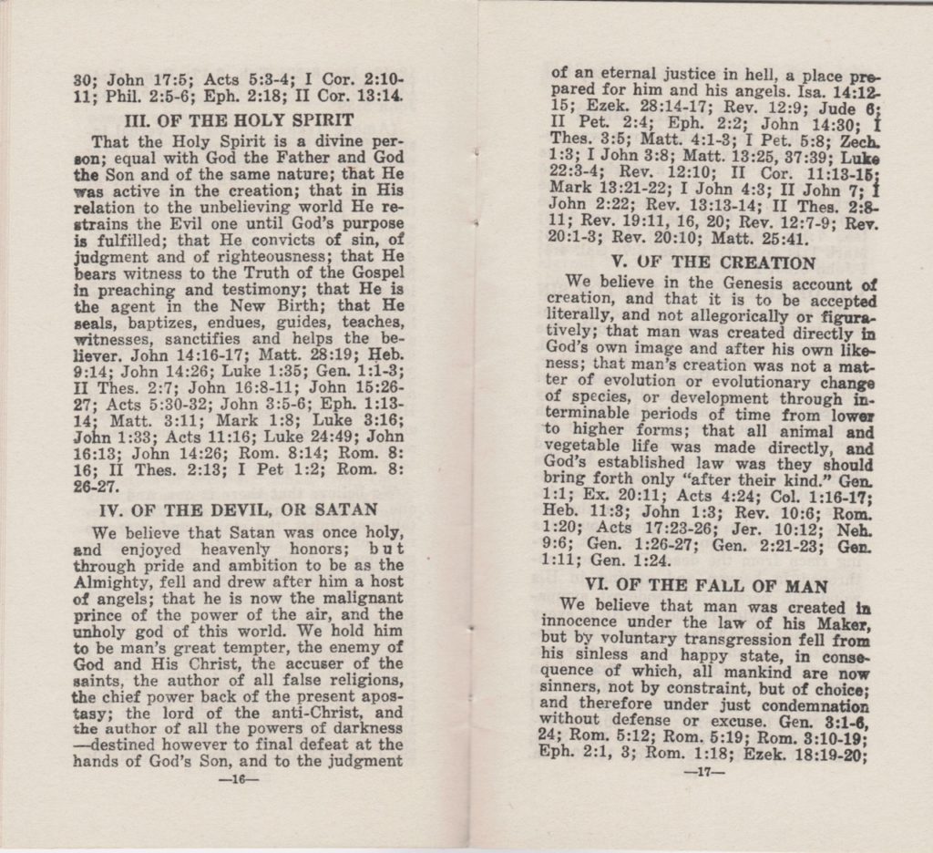 1934 Church Pamphlet – BaptistBasics.org